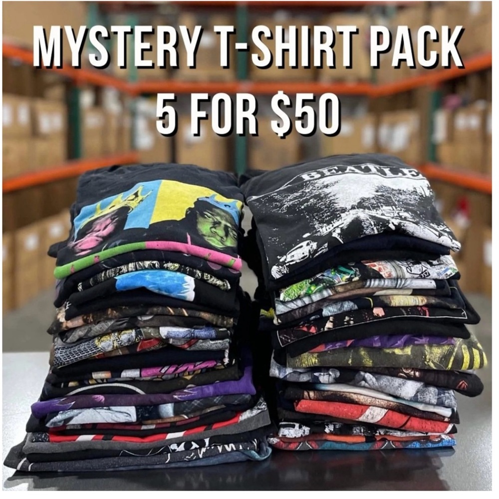 Mystery Graphic T-Shirt Pack (5 Shirts) MENS